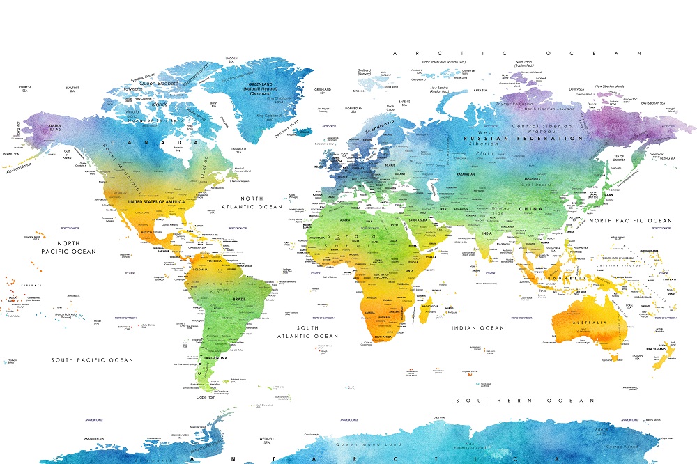 Carte Du Monde Déco à Imprimer épingler Tuto