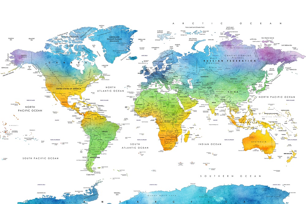 cartes du monde a imprimer