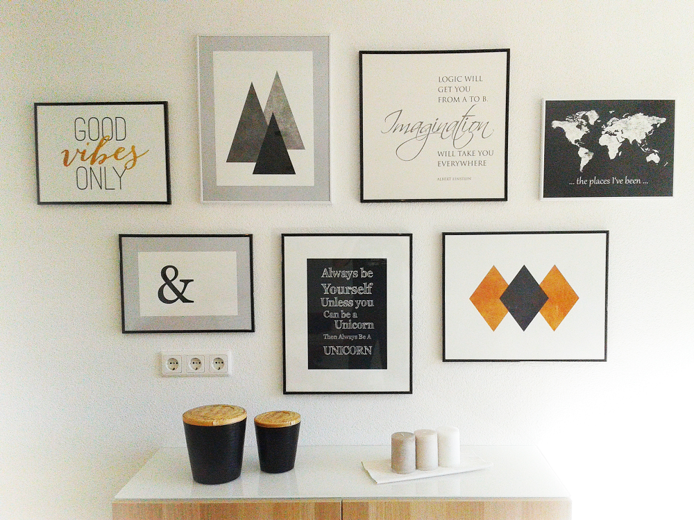 Idées déco mur de photos - Impression client citations et illustrations encadreés - @myposter / Gerhard d’Autriche - Hahnemühle